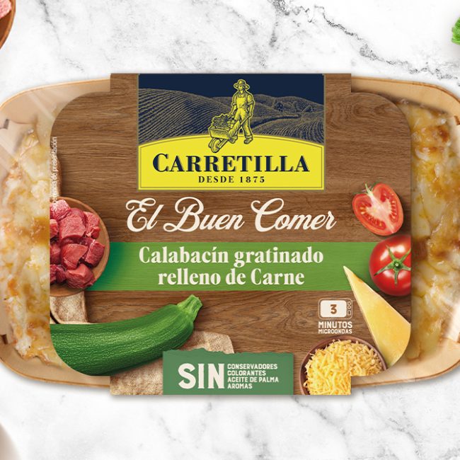 CALABACÍN GRATINADO RELLENO DE CARNE