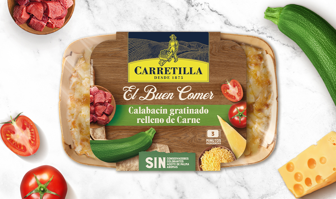 CALABACÍN GRATINADO RELLENO DE CARNE CALABACÍN GRATINADO RELLENO DE CARNE
