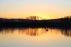 ATARDECER EN LAGUNA LOR